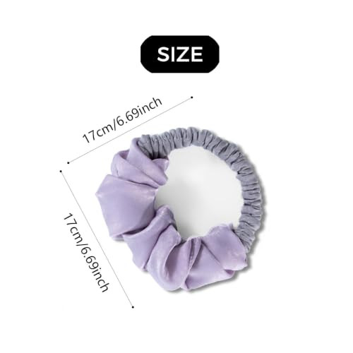 2Pcs Lazy Heatless Donut Bun Maker Hair Curlers Headband Sleeping Curls