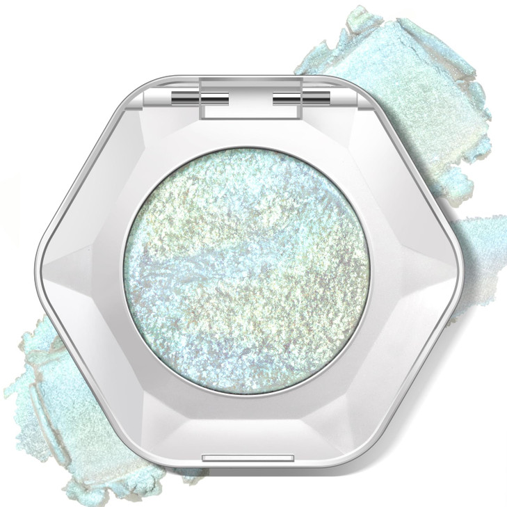 Hosaily Chameleon Rainbow Duochrome Eyeshadow Glitter Shimmer Rich Color Holographic Metallic Single Eye Shadow Palette Color Shift Sparkle