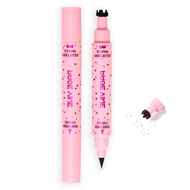 2 In 1 Fake Freckles Pen Stamp And Black Eyeliner Freckles Stamp And Liquid Eyeliner Pencil Kit Faux Freckles Stain Maker Pen For Sunkissed