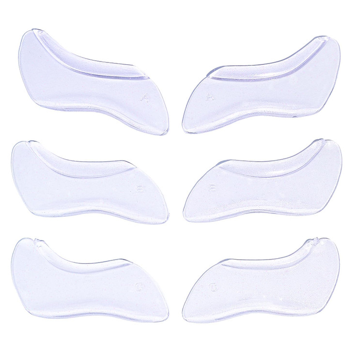 Libeauty Self Adhesive Lower Lash Lift Shields 6 Pcs Eyelash Lift Pads
