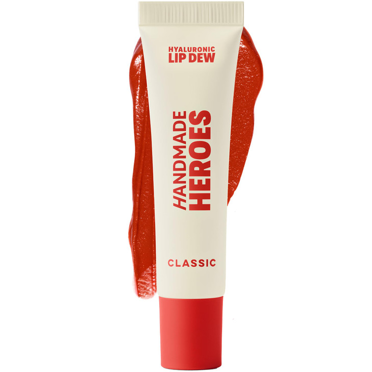 Handmade Heroes 100 Percent Natural Vegan Tinted Lip Gloss With Hyaluronic Acid Lightweight Moisturizing Soft Lipstick For Dry Lips Classic
