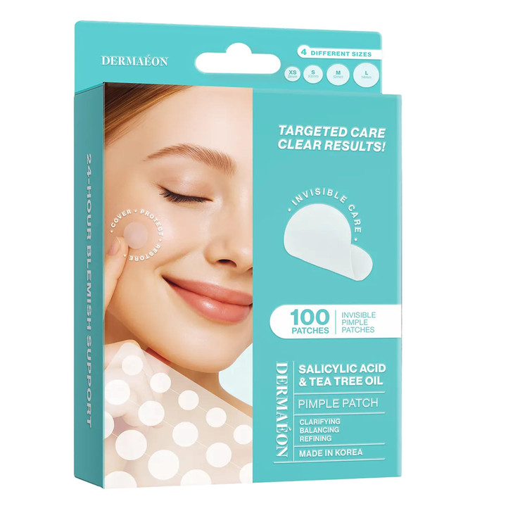 Dermaeon Salicylic Acid And Tea Tree Invisible Pimple Patches Dermatologist Tested Anti Aging Korean Skin Care Clears Spots Shields Acne