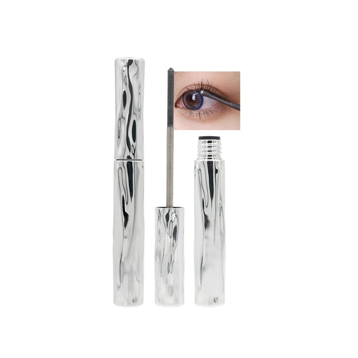 Dlzzrs Metallic Tube Mascara Black 3D Curling Eyelash Volumizing And Lengthening Mascara Waterproof Smudge Proof Steel Tube Eyelash Natural