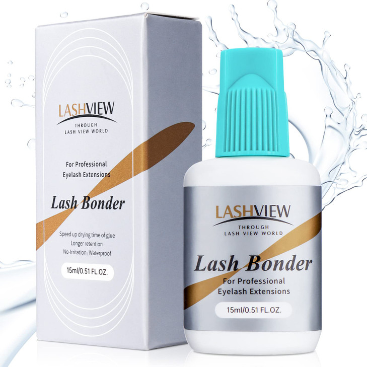 Lashview Lash Bonder For Eyelash Extension Lash Sealant Glue Accelerator Super Bonder Longer Retention Low Irritation Water Oil Proof