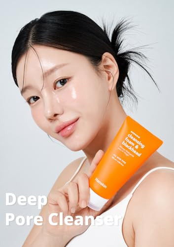 Hanskin Pore Cleansing Foam Exfoliating Face Wash Makeup Remover 4.06 Oz
