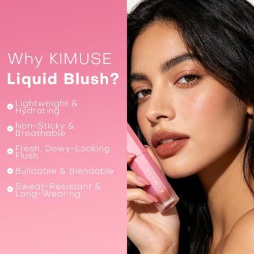 Kimuse Liquid Blush For Cheeks Dewy Hydrating Lip And Cheek Tint Hope