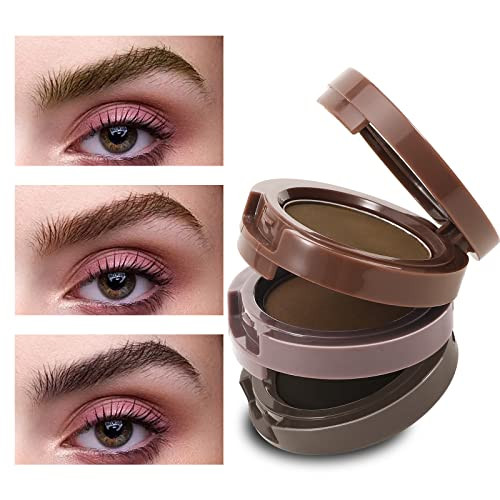 Boobeen 3 Color Eyebrow Powder Palette Waterproof Eyebrow Makeup Brow Definer To Shape Perfect Brow