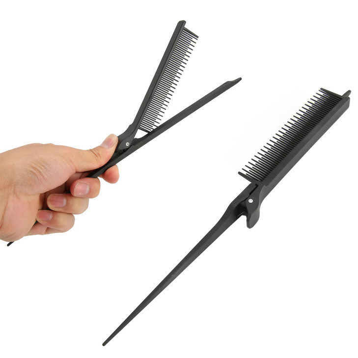 Professional Salon Highlights Comb Rat Tail Teasing Comb For Straightening Coloring And Styling Knotty Unkempt Hair Black
