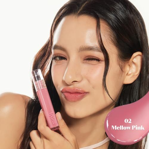 Etude Glow Fixing Tint 2 Mellow Pink Non Sticky Glossy Shine Lip Stain Fills Up With Comfortable Moisture Tinting For Dry Lips