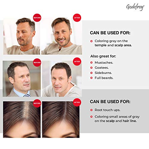 Professional Root Touch Up Hair Coloring Kit Medium Brown 4 Applications