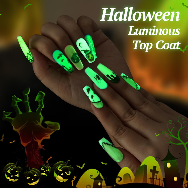 U Shinein Glow In The Dark Gel Hema Tpo Free No Wipe Glow Nail Top Coat
