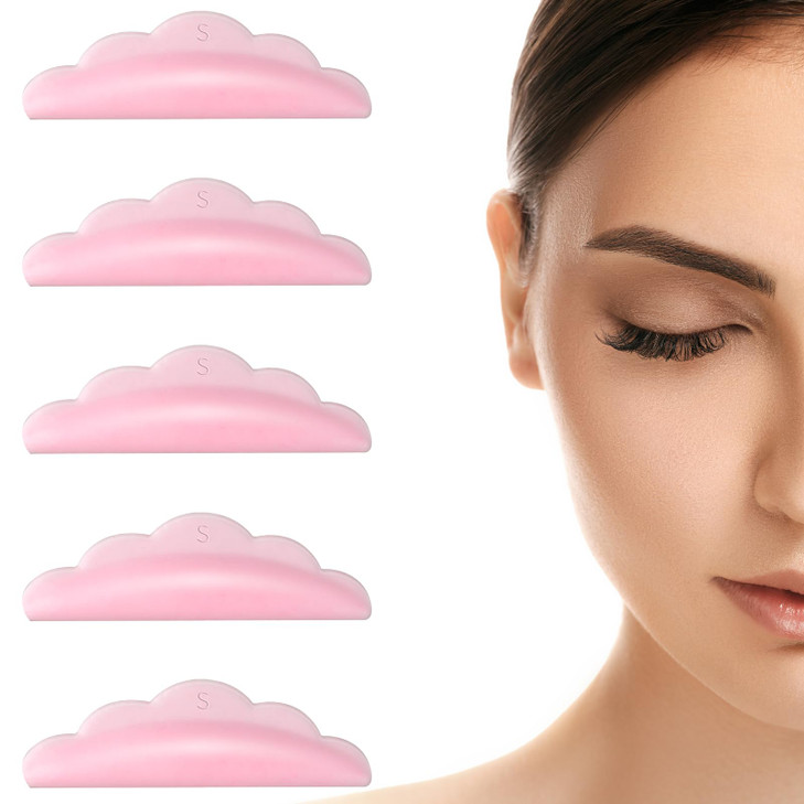 50 Pieces Small Lash Lift Rods Silicone Pads Eyelash Shields For Perm Curls Kits Reusable Lash Lifting Pads Silicone Eyelash Pads For