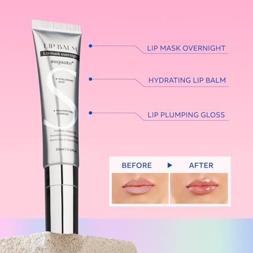 Peptide Lip Treatment Butter Balm Mini Plumping Gloss Set For Dry Care With Hyaluronic Acid And Mask Overnight For Glowy Skin Travel Size