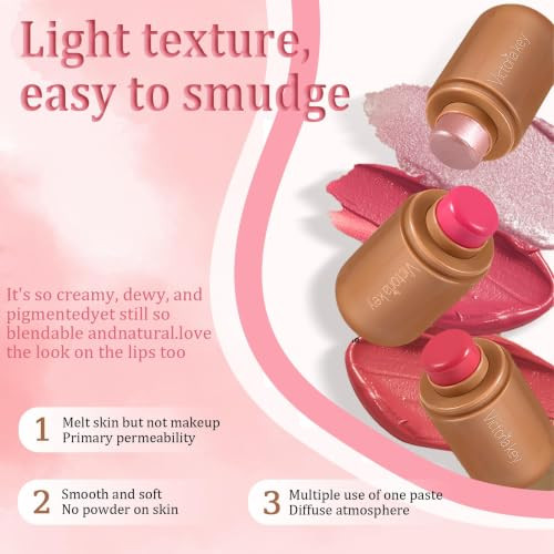 Wtow Cream Blush Stick 2 In 1 Cheek And Lip Tint 04 Sleepy Girl
