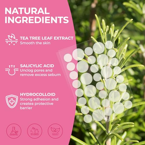 Saisze Original Pimple Patches For Face 2 Size 288 Counts Hydrocolloid Patches For Covering Zits And Blemishes Acne Patches With Tea Tree