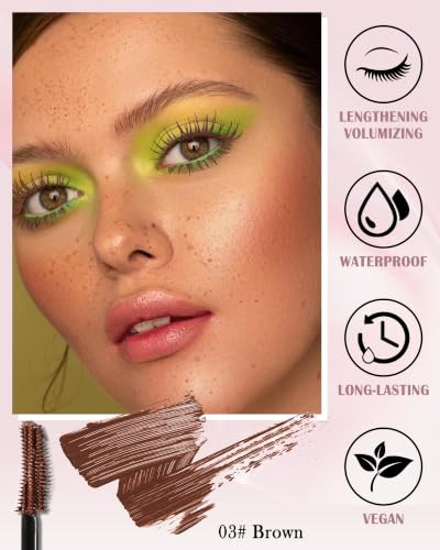 Brown Mascara Waterproof Tubing Mascara Volume And Length For Eyelashes