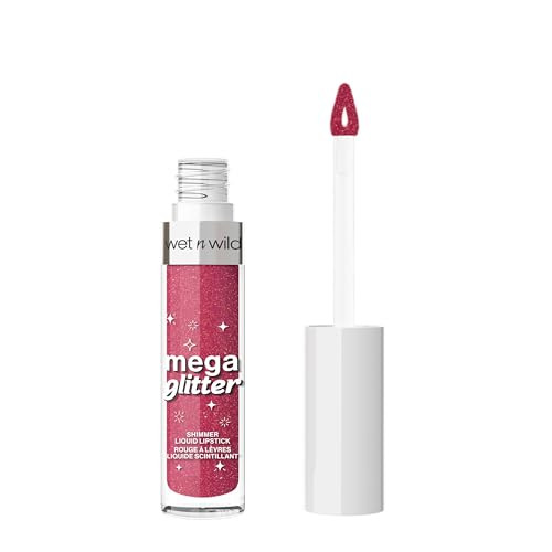 Wet N Wild Mega Glitter Shimmer Liquid Lipstick Matte To Glitter Finish Lightweight Formula Comfortable Wear Vitamin E Infused For Nourished