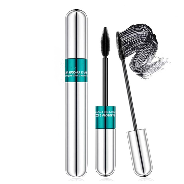 4D Silk Fiber Mascara Black Volume And Length Mascara 5X Longer Thickening And No Clumping Long Lash And Waterproof