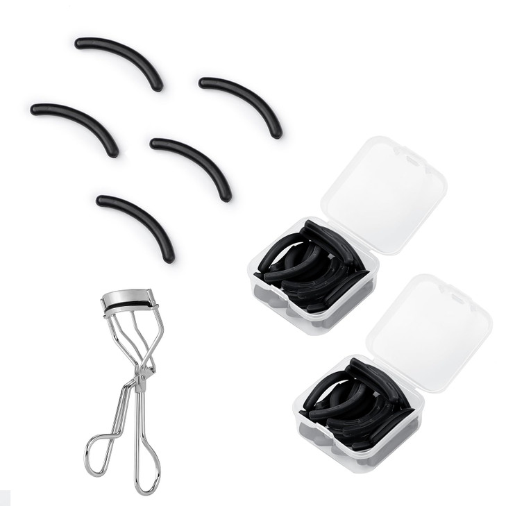 48Pcs Eyelash Curler Refill Pads Compatible With Shiseido Eye Lash And Cosmetic Accessory Silicone Soft Rubber Curler For Universal Eyelash