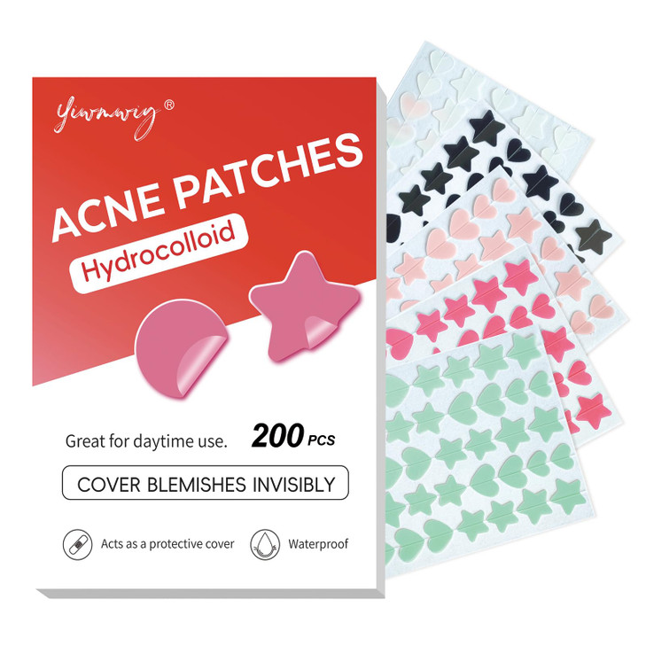 Hydrocolloid Pimple Patches For Face Invisible Acne Patches 200 Count