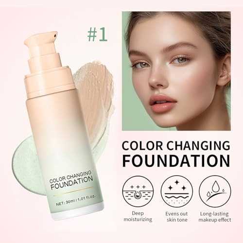 Color Changing Foundation Hydrating Color Correcting Cc Cream With Centella Green Color Corrector Lightweight Non Greasy Foundation Color