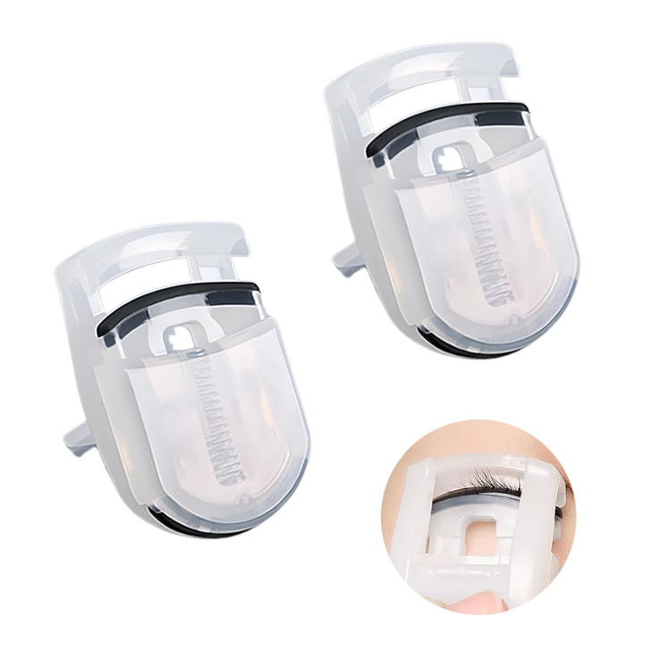 Eyelash Curler Portable Lash Curler Mini Travel Eye Lashes Curlers With 1 Silicone Refill Pads Professional Eyelash Curling Clip Makeup