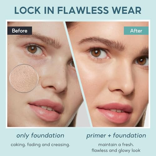 Felinwel Power Grip Primer Grips Makeup Up To 12H Hydrating Lightweight Face Primer Smooths Pores And Controls Oil For All Skin Types 0.68