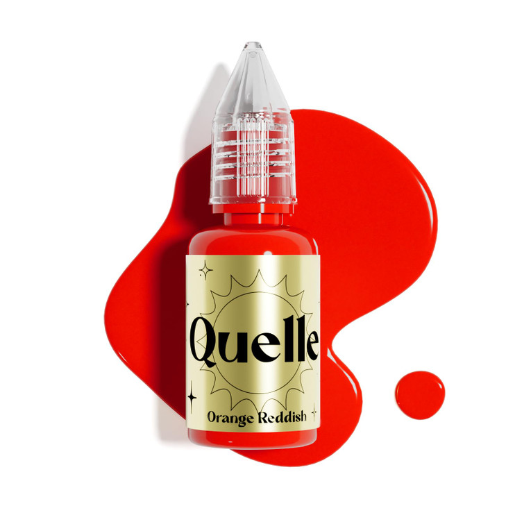 Quelle Permanent Lip Ink Water Based Pigment Orange Reddish Vegan For Lip Blush And Microblading