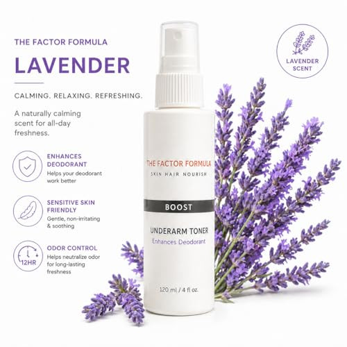 The Factor Formula Underarm Toner Natural Deodorant Primer 12 Hour Odor Control Skin Evening And Soothing Formula Sensitive Skin Friendly