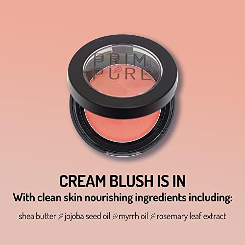 Prim And Pure Natural Cream Blush Palette Classic Color Mineral Blush Organic Professional Cosmetics Cruelty Free Coral Cream