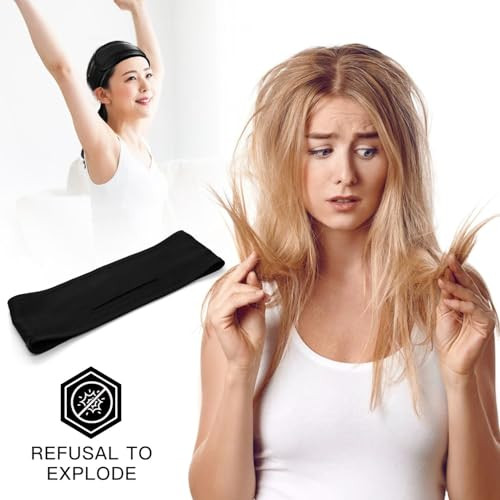 Fantastic House Silk Spa Headband For Washing Face 22 Momme 100 Percent Mulberry Silk Scarf For Hair Wrapping At Night Adjustable Ponytail