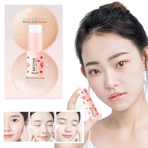 Invisible Pore Stick Pore Eraser Waterproof Face Primer Makeup Base Oil Control Smooth Fine Lines Isolation Makeup Primer Pore Invisible
