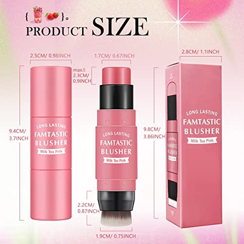 Lokfar Cream Blush Stick For Cheeks 01 Cherry Pink