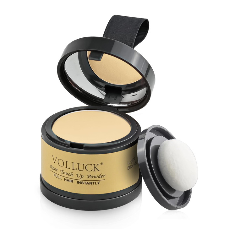 Volluck Root Touch Up Powder Instant Hairline Powder For Thinning Areas And Gray Hair Coverage Natural And Non Greasy Root Cover Up For