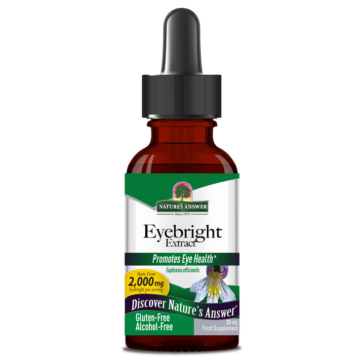 Nature's Answer Eyebright Herb | Supports Healthy Eyes & Vision | Non-GMO | Alcohol-Free, Gluten-Free, Kosher Certified, Vegan & No Preservatives 1oz