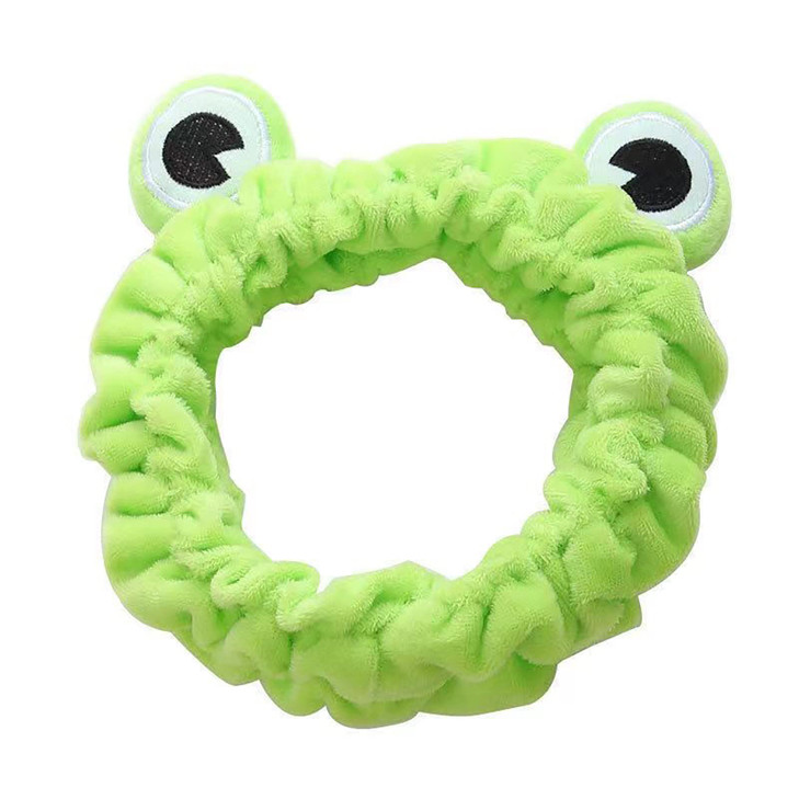 Jowmoy Green Frog Eye Elastic Headband Versatile For Spa Skincare Makeup Face Wash Fun Gift For Women 1 Pack