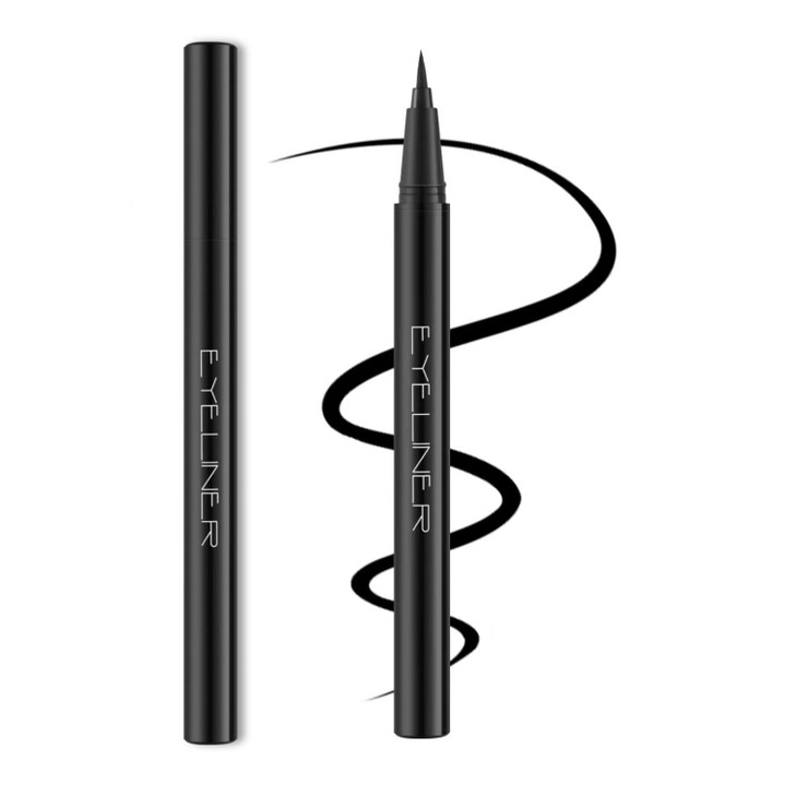 Lavone Eyeliner Liquid Waterproof Eyeliner Makeup Quick Drying Ultra Fine Tip Smudge Proof Formula For Long Lasting Eye Makeup Black