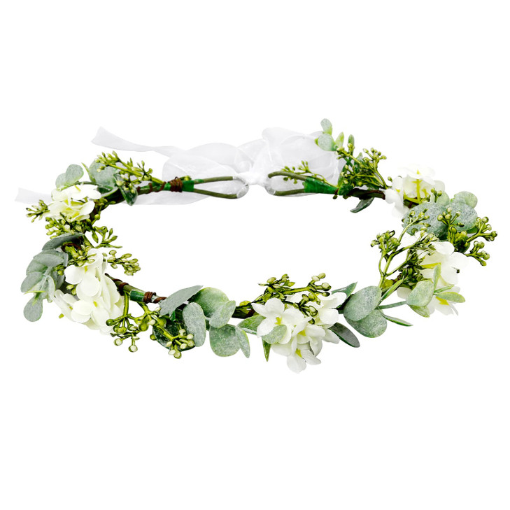 Wovowovo Green Leaf Crowns For Girls Women Bridal Flower Crown Bride Party