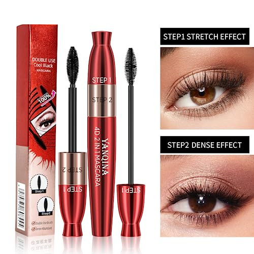 2 In1 5X Longer Waterproof Mascara 2 In 1 For Vibely Mascara