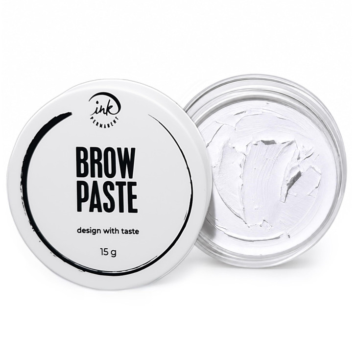 Ink Permanent White Brow Mapping Paste 15G Bottle For Pmu And Microblading