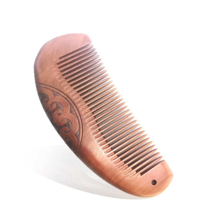 Yakuncl Anti Static Peach Wood Comb With Fine Tooth Wooden Comb For Women Gentle Scalp Massage And Smooth Styling For Curly Thick Straight