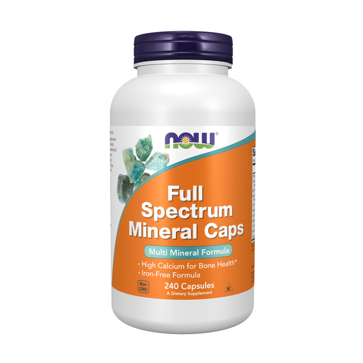 NOW Supplements, Full Spectrum Mineral Caps, Multi Mineral Formula, 240 Veg Capsules