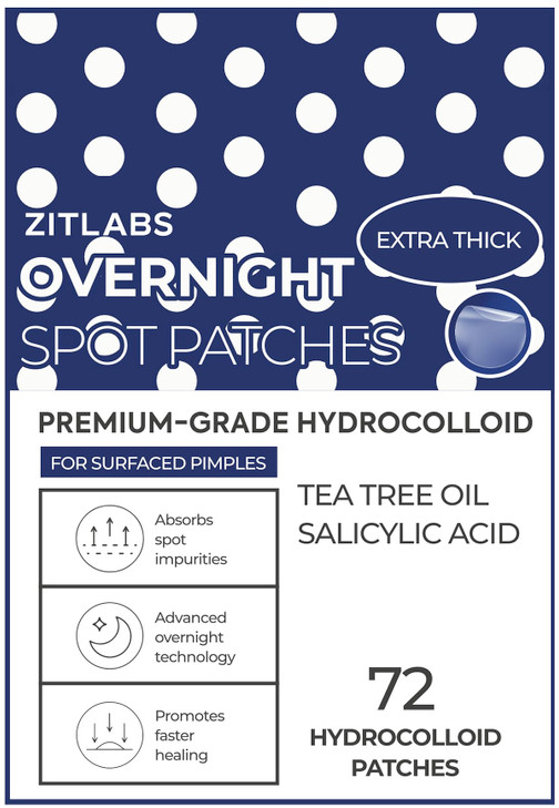Zitlabs Pimple Patches For Face Hydrocolloid Acne Patches With Tea Tree Oil And Salicylic Acid For Zits Blemishes Breakouts Medical Grade