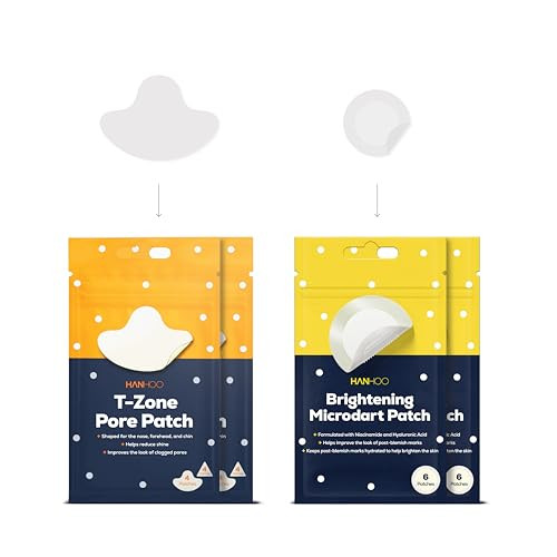 Hanhoo Dark Spot Brightening Patch And T Zone Pore Patch Bundle 28 Total Patches With Niacinamide And Hyaluronic Acid Hydrocolloid Patches
