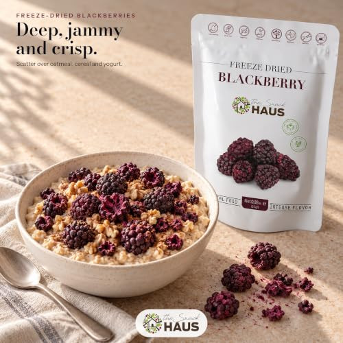 The Snack Haus Freeze Dried Blackberries No Added Sugar 0.88 Oz Pouch