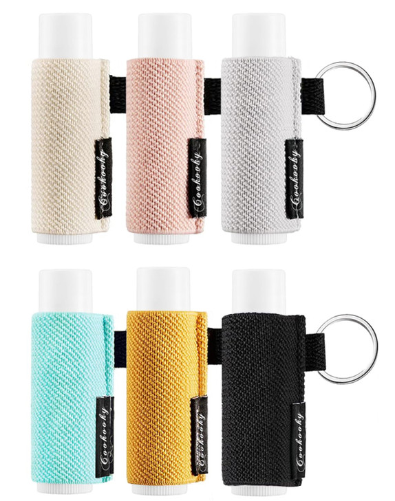 Chapstick Holder Keychain Cute Minimalist Design Lip Balm Keychain Holder