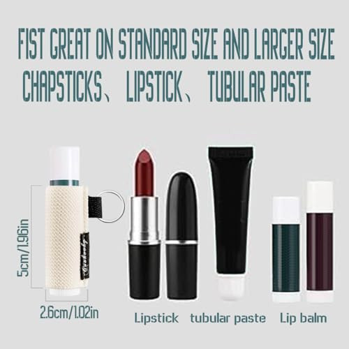 Chapstick Holder Keychain Cute Minimalist Design Lip Balm Keychain Holder