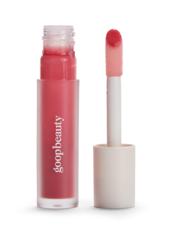 Goop Beauty Hydra Barrier Gel Gloss Hydrating Lip Gloss To Moisturize And Plump Lips Hyaluronic Acid And Vitamin E Blossom Sheer Petal Pink