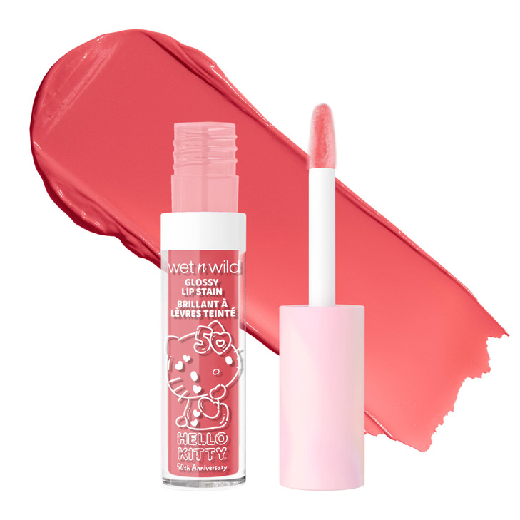 Wet N Wild Hello Kitty Glossy Lip Stain Warm Apple Pie Lightly Scented Nourishing New Glossy Finish Formula Cruelty Free And Vegan So Sweet