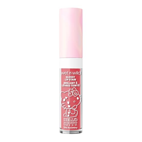 Wet N Wild Hello Kitty Glossy Lip Stain Warm Apple Pie Lightly Scented Nourishing New Glossy Finish Formula Cruelty Free And Vegan So Sweet
